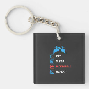 Evolution of Pickleball Keychain