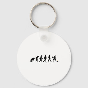 Evolution of pickleball pickle ball funny keychain