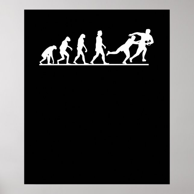 Evolution Of Rugby Poster (Front)