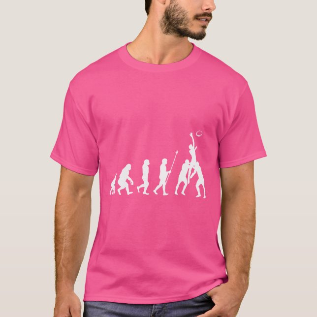 Evolution Of Rugby - Rugby Lover T-Shirt (Front)