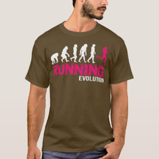 Evolution of Running Girls Runners gift T-Shirt