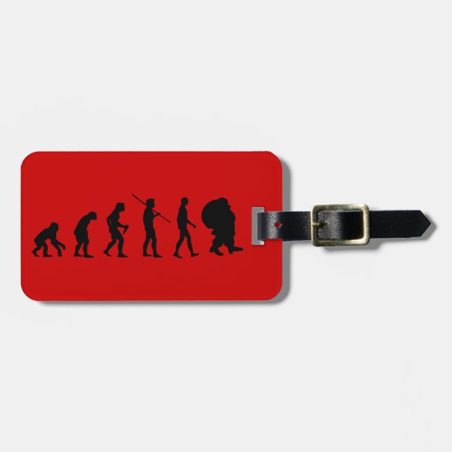 Evolution Of Santa Claus Luggage Tag (Front Horizontal)