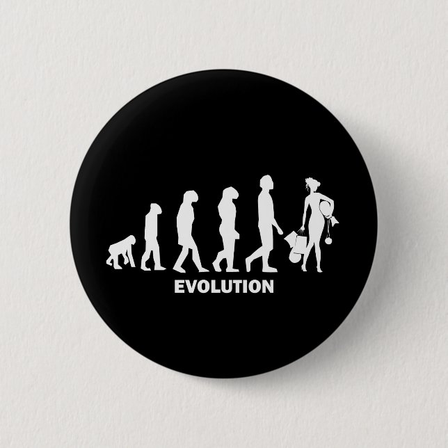 Evolution of shopping pinback button (Front)
