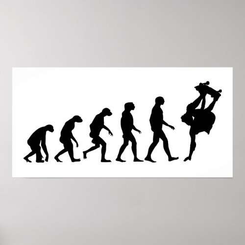 Evolution of Skateboarding Poster