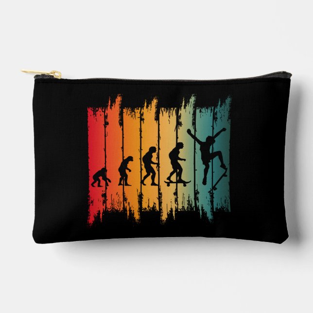 Evolution Of Skateboarding Skater Accessory Pouch (Front)