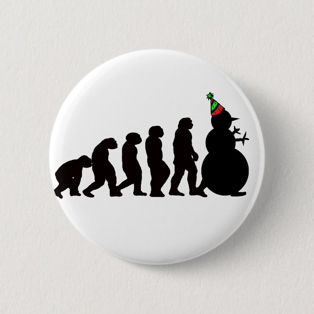 Evolution of Snowman! Button (Front)