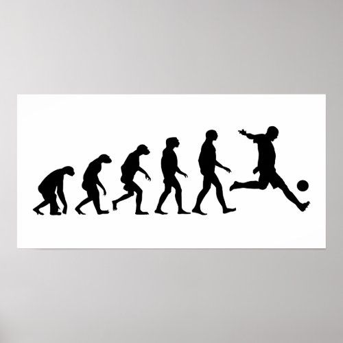 Evolution of Soccer Poster