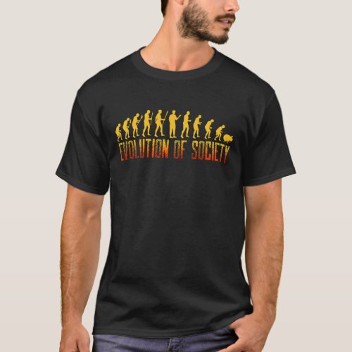 Evolution Of SocietyMonkey Sheep Gift T_Shirt