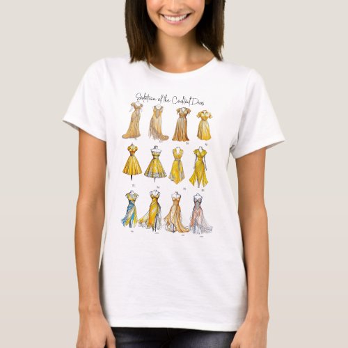 Evolution of the Cocktail Dress T_Shirt
