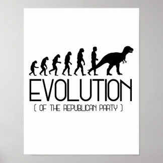 Evolution of the Republican Party - - Pro-Science  Poster