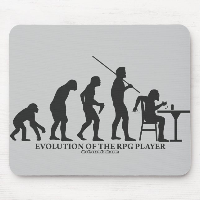 Evolution of the RPG Player Mouse Pad (Front)