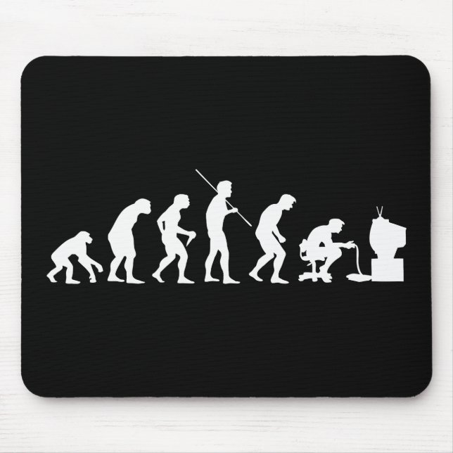 Evolution of Video Games Gaming Gamer Mouse Pad (Front)