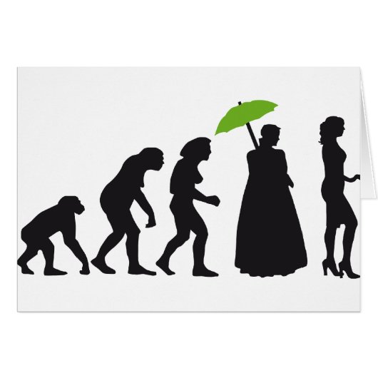 evolution of woman cards (Front Horizontal)