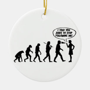 Evolution Of Women Pepper Spray - Funny Feminist Ceramic Ornament