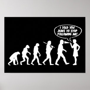 Evolution Of Women Pepper Spray - Funny Feminist Poster