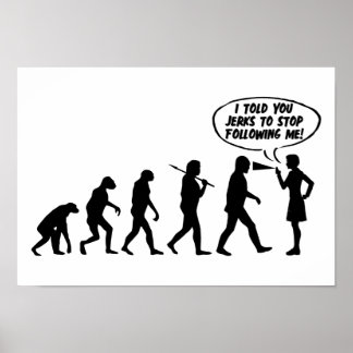 Evolution Of Women Pepper Spray - Funny Feminist Poster