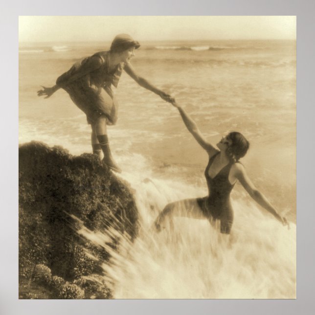 Evolution of Women’s Bathing Suits Poster (Front)