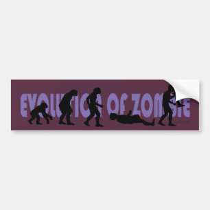 Evolution of Zombie Bumper Sticker