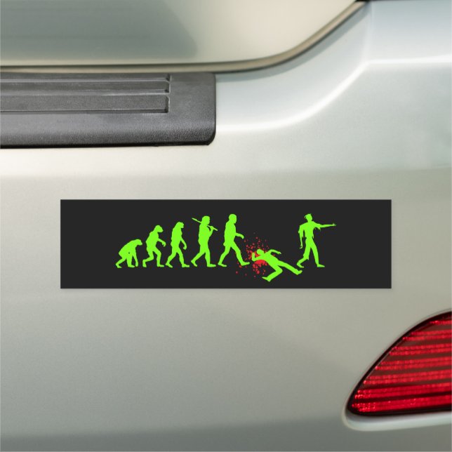 Evolution of Zombies Car Magnet (In Situ)