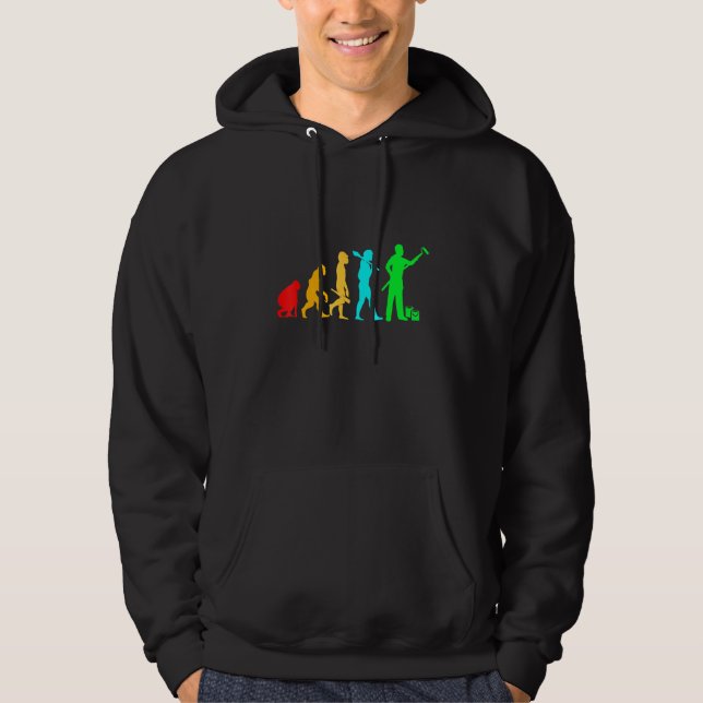 Evolution Paint Artist House Painter For Men Hoodie (Front)
