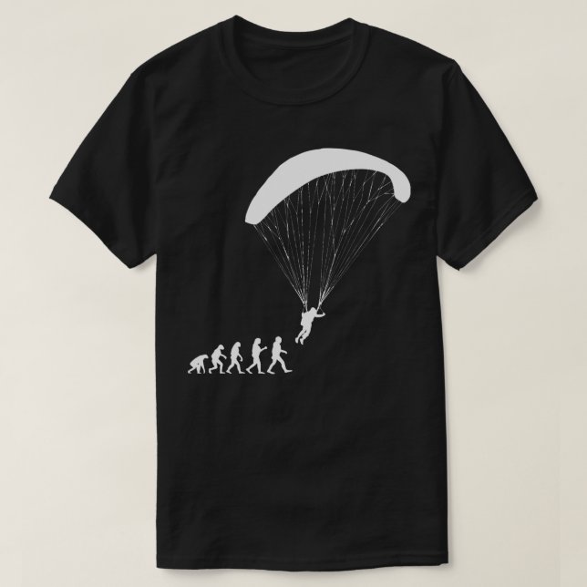 Evolution Paragliding Paraglider Pilot Funny T-Shirt (Design Front)