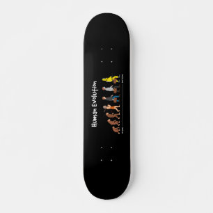 Evolution - past to future skateboard