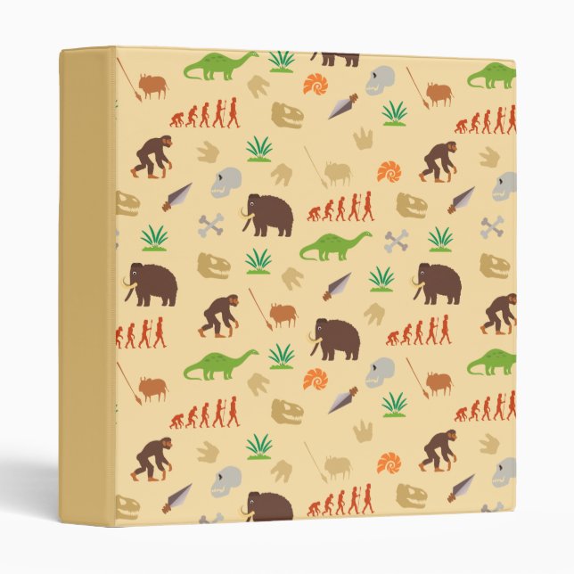 Evolution Pattern 3 Ring Binder (Front/Spine)