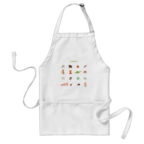 Evolution Pattern Adult Apron