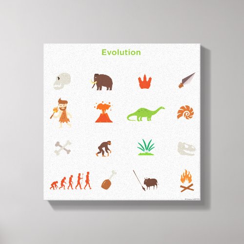 Evolution Pattern Canvas Print