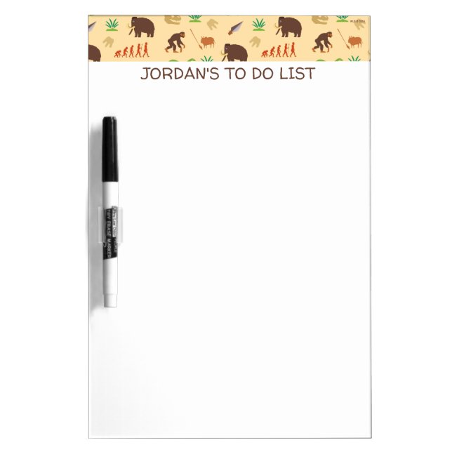 Evolution Pattern Dry Erase Board (Front)