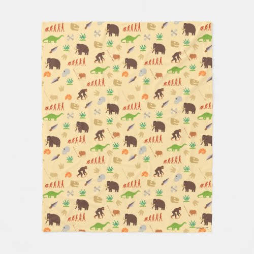 Evolution Pattern Fleece Blanket