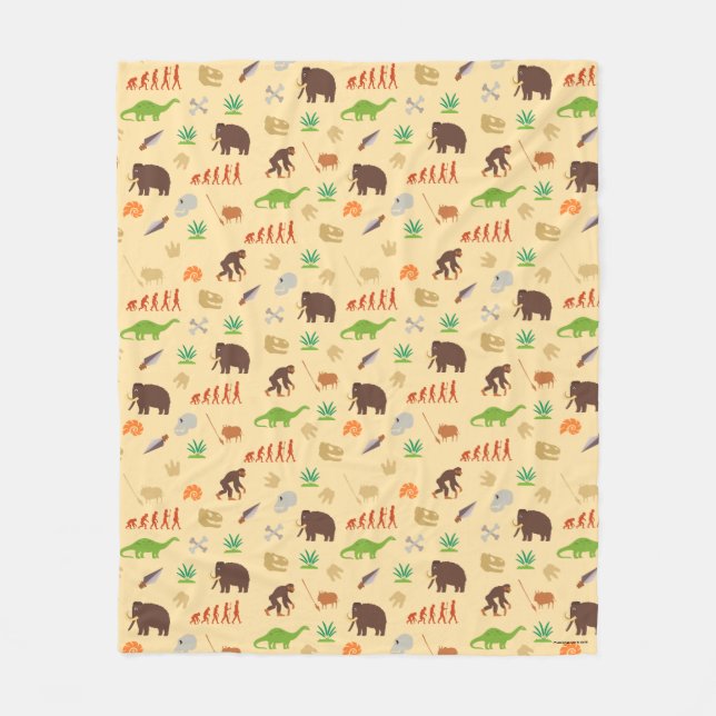 Evolution Pattern Fleece Blanket (Front)