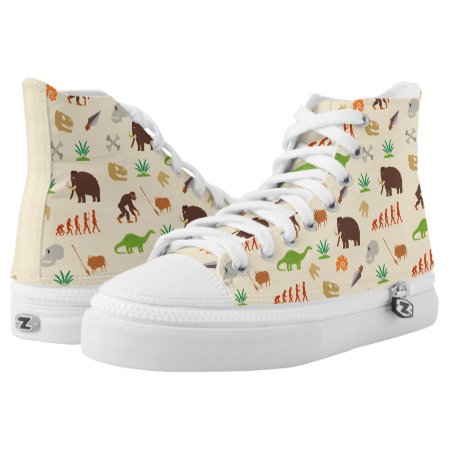 Evolution Pattern High-top Sneakers