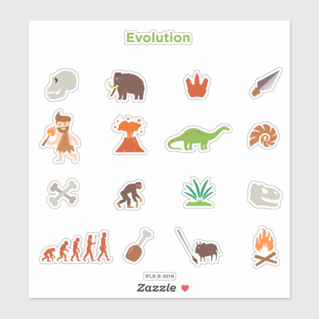 Evolution Pattern Sticker (Sheet)