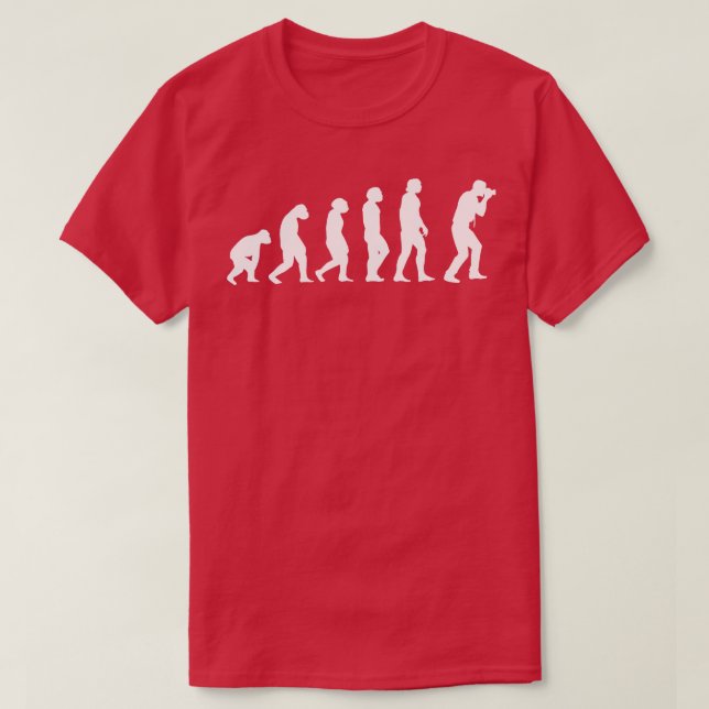 Evolution Photographer 1 T-Shirt (Design Front)