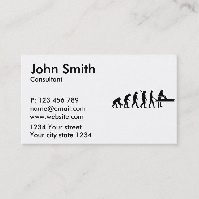Evolution physiotherapist business card (Front)
