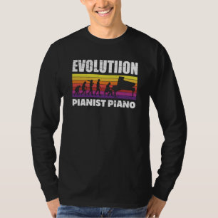 Evolution Piano Musician Keyboard Orchestra T-Shirt