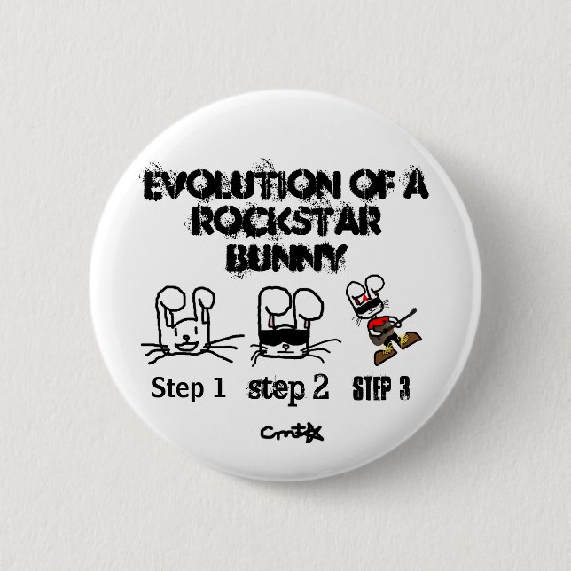 Evolution Pinback Button (Front)