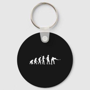 Evolution Pool Funny Pool Player Billiards Player Keychain