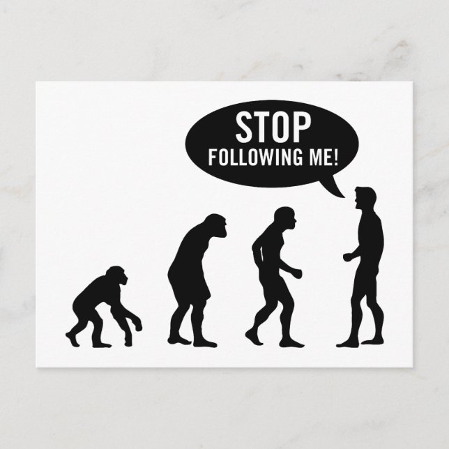 evolution postcard (Front)