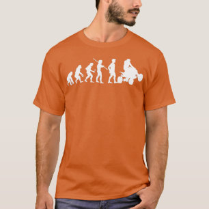 Evolution Quad Bike ATV Funny Quad Bike Riding T-Shirt