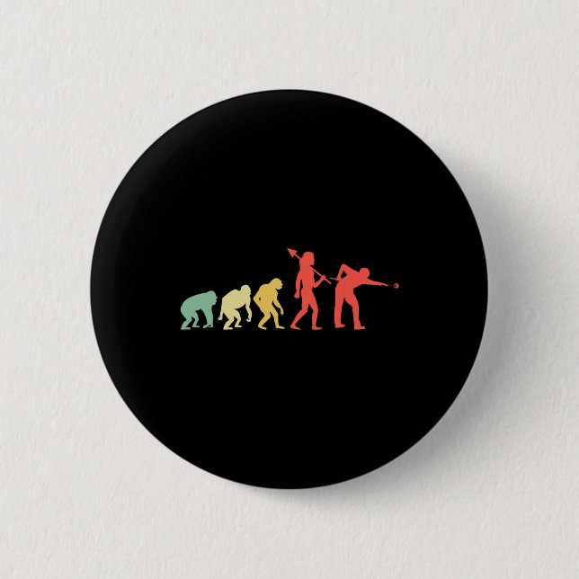 Evolution Rack Pool Billiard Player Billiards Cue  Button (Front)