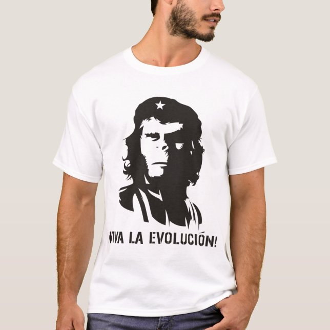 evolution revolution darwin ape tshirt (Front)