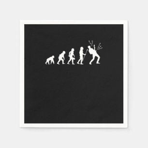 Evolution Rock Music Guitarist Bass Electric Guita Napkins