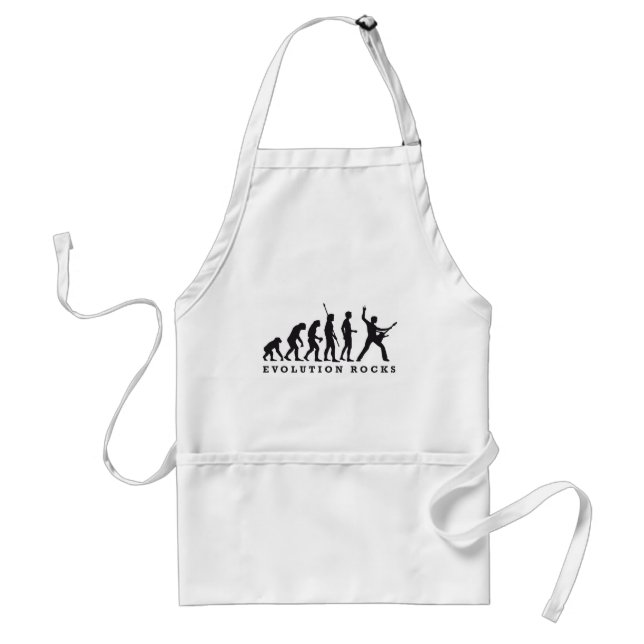 evolution rocks adult apron (Front)
