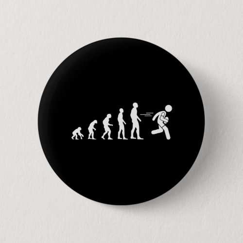 Evolution Rugby Humour Button