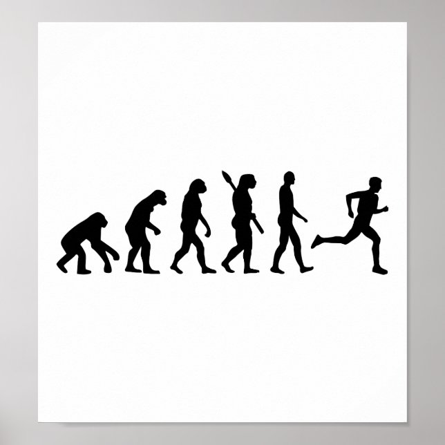 Evolution running marathon poster (Front)