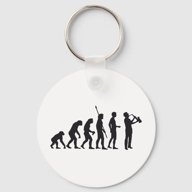 Evolution saxophon keychain (Front)