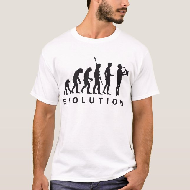 evolution saxophon T-Shirt (Front)