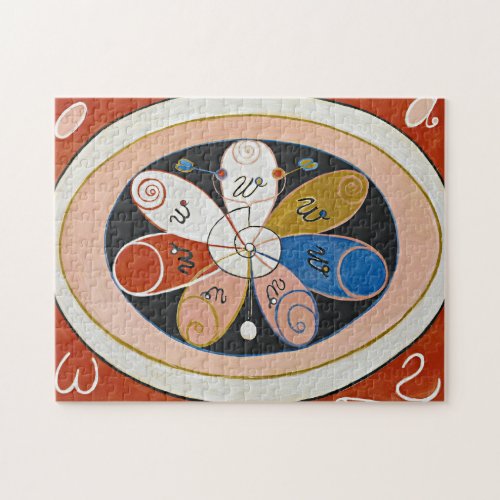 Evolution Seven Pointed Star by Hilma af Klint Jigsaw Puzzle